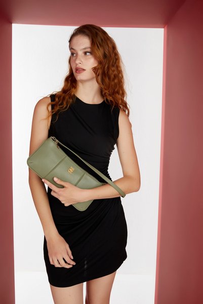 Green Lux Soft Asos Women's Shoulder Bag 05Po22Y1564