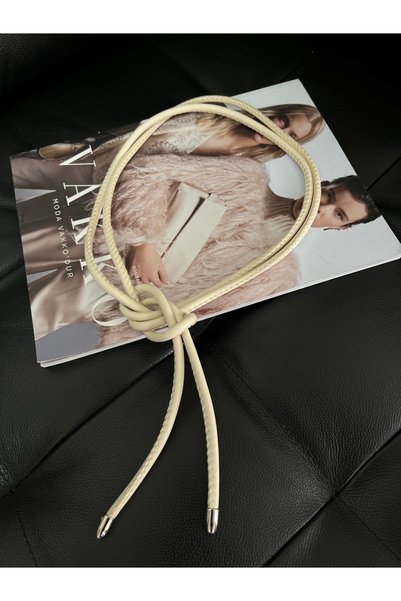 Knot Detailed Cord Belt, Dress Belt, Jacket Belt, Shirt Belt