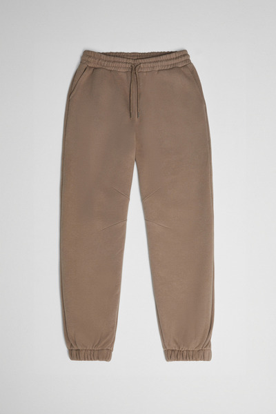Esa Women's 3 Thread Ribbed Warm Elastic Leg Mink Sweatpants