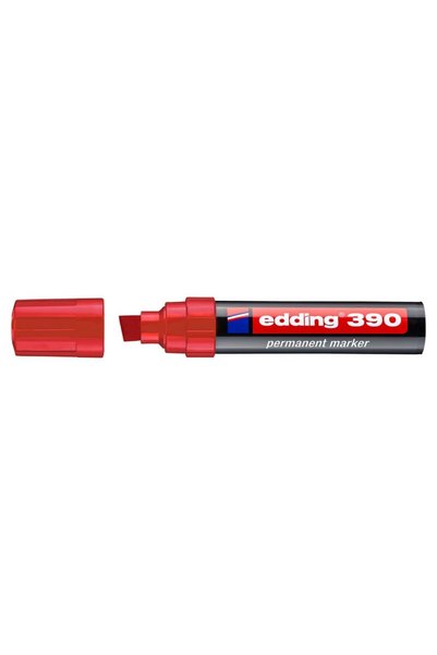 12 mm Cut End Red 390 Permanent Marker
