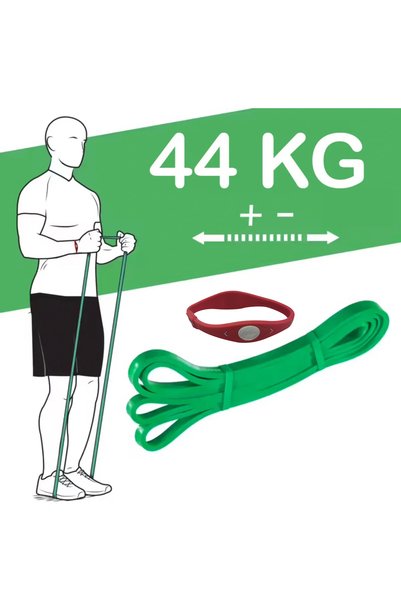 Set of 2 Avessa Lpb Resistance Band -44 Kg- Training Band + Gift Power Band Red Silicone Bracelet