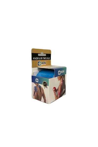 Kinesio лента сина, за болки во мускулите кај спортисти