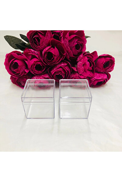 8 парчиња проѕирна мика 5x5 cm плексиглас кутија