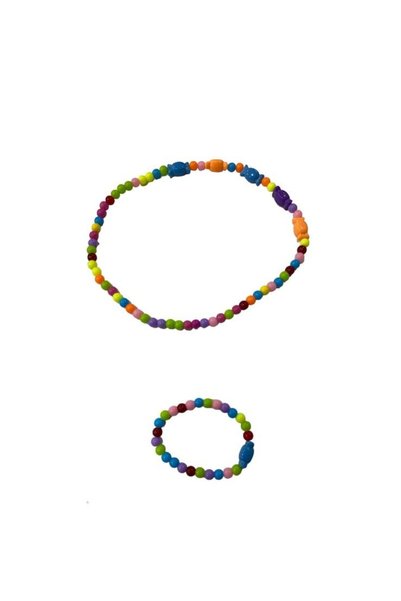 Children's Necklace & Bracelet Plastic Jewelry Set 48526311