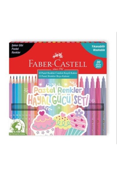 Pastel Colors Imagination Set 10 Pastels 10 Felts