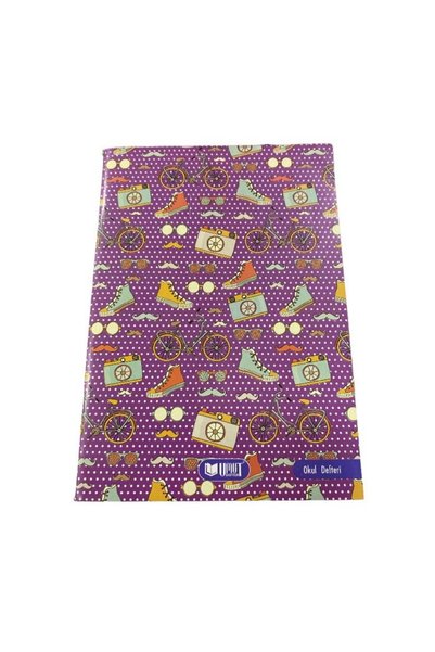 Umut A5 Size Cardboard Cover 100 Sheets Checkered School Notebook 12 Pcs 485260031