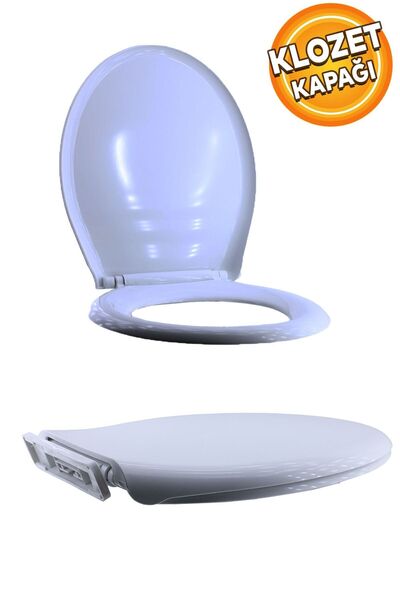 Hakersan Icon тоалетна даска со бавно спуштање горна монтажа бела 9950-404