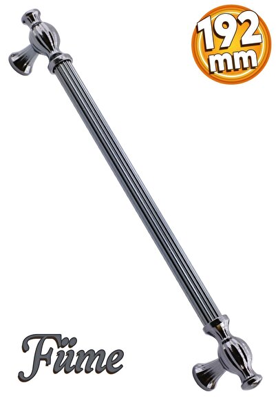 Kesir Furniture рачка за кујнска фиока или врата од плакар, чадена боја (192 MM-19.2 CM), метални рачки
