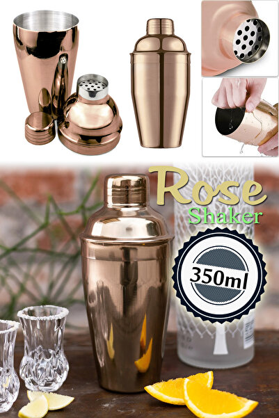Шејкер за коктели 350ml нерѓосувачки челик розе RA907