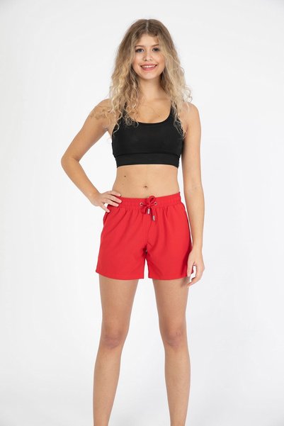 Women's Lycra Swim Shorts C1813 Red