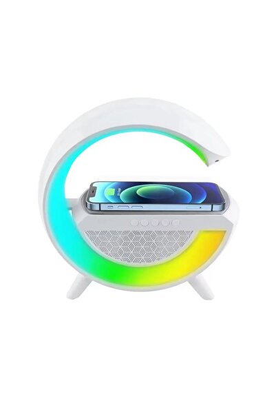 RGB LED светло со поддршка за безжично полнење Bluetooth звучник столна ламба Wireless Charge Speaker