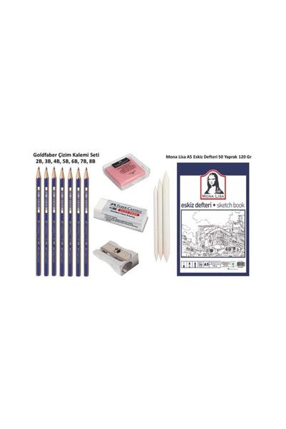 Goldfaber Sketch Notebook Pencil Drawing Set