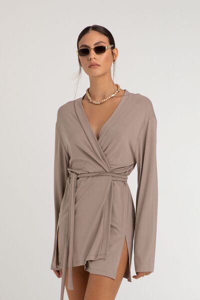 Ultra Soft Zoe Kimono Mink
