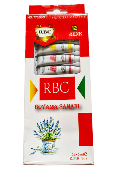 Сет од 12 туби гуаш бои RBC 6ml