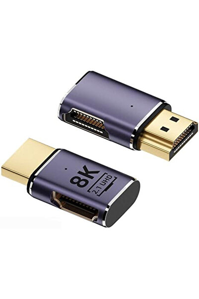 HDMI кон HDMI 8K 2.1UHD конвертор со магнетна глава OTG адаптер во чад боја