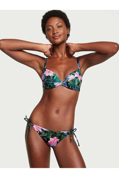 Gathered Removable Push-Up Bikini Top