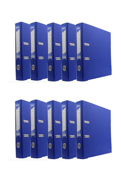 Narrow Plastic Folder (56412-130) Blue Pack of 10