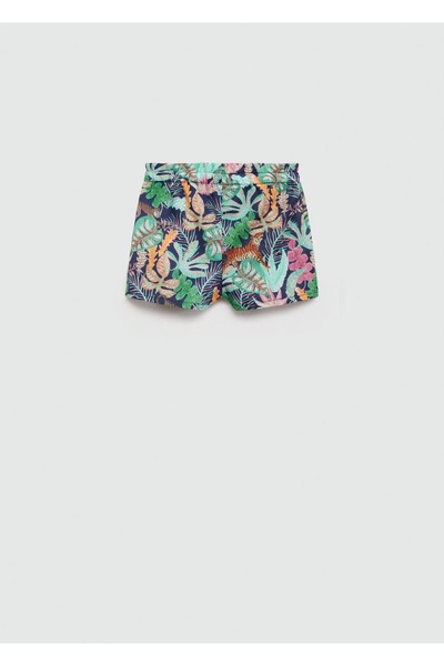 Tropical print shorts