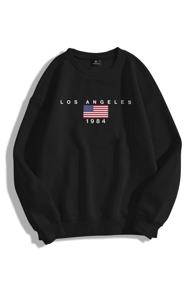 Unisex 1984 Los Angeles Crew Neck Sweatshirt Hoodie