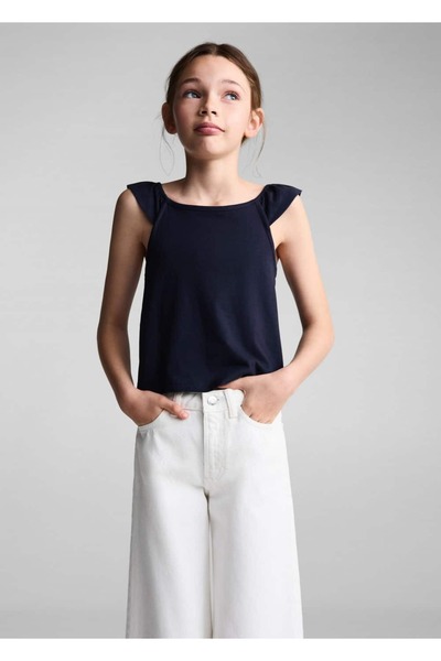 Strappy Ruffle Blouse