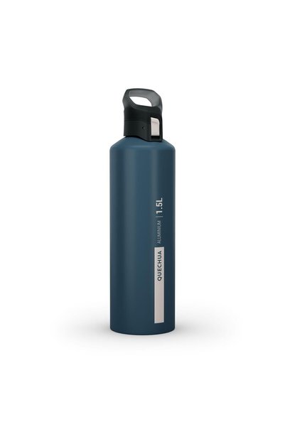 - Hiking Water Bottle Aluminum 1.5 L Blue MH500