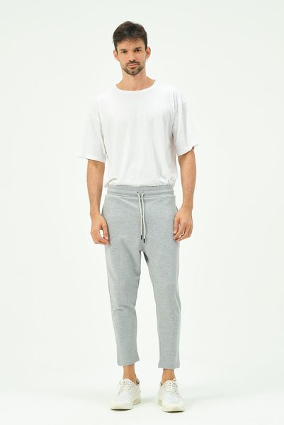 Men's Loose Cut Straight Leg Sweatpants 785 Gray
