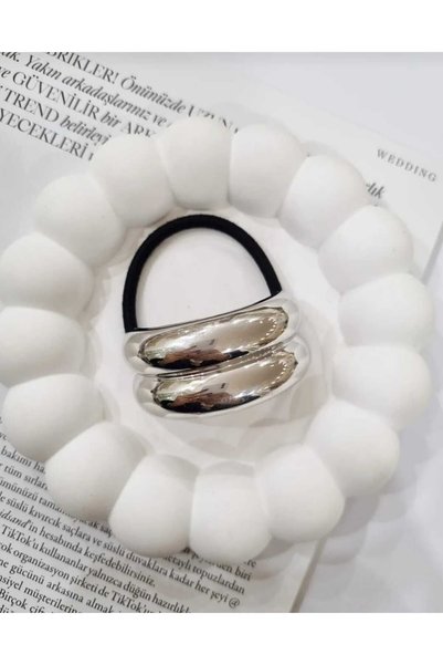 Silver Color Women's Rubber Buckle