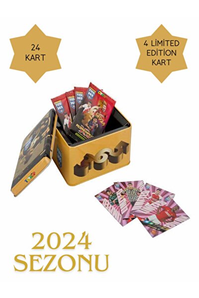 Adrenalyn Fifa 365 - 2024 картички за тргување во лимена кутија - фудбалски картички во метална кутија