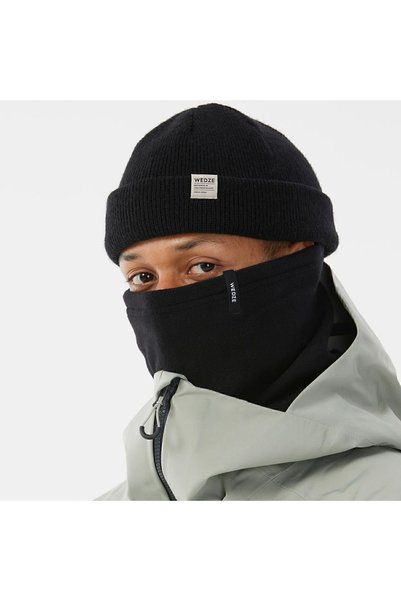 Adult Fleece Ski Neck - Black - Tanka