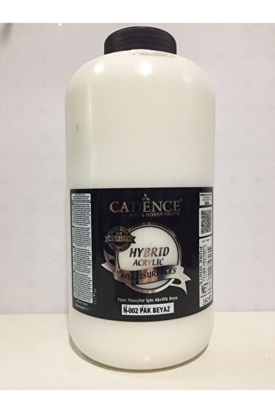 H-002 Pak бела 2000 Ml -2 Lt - 3 Kg хибридна акрилна боја за повеќе површини H-002