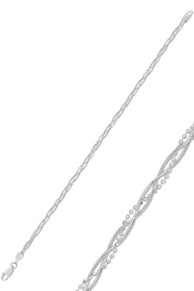 Silver Bulk Italian Bracelet Sgtl12430Gumus