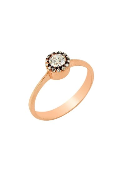 Women's Diamond Mounted Solitaire Ring Rose-20 Sgtl2158