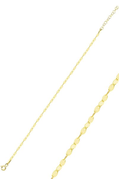 Silver Gold Gilded Shiny Shuttle Sequin Bracelet Sgtl12501Gold