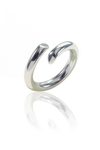 Silver Rodajlı Adjustable Charnel Ring Sgtl9014