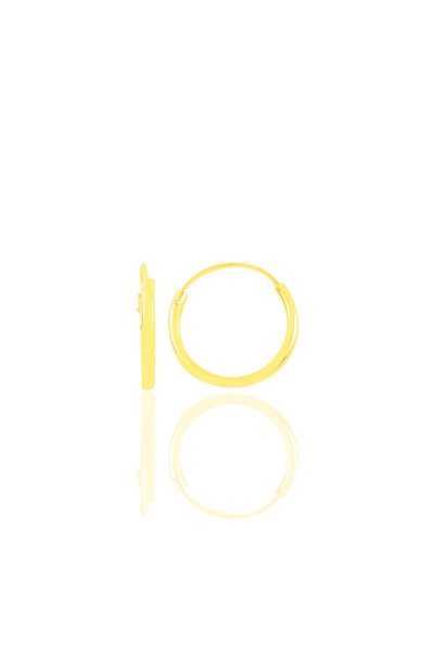 925 Sterling Silver Mini Gold Gilded Hoop Earrings