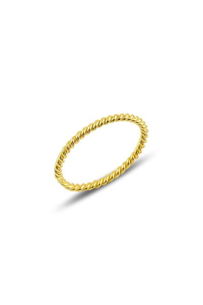 Silver Gold Color Thin Ring Sgtl10114Gold