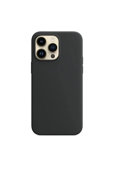 Apple iPhone 13 Pro Max Compatible Velvet Launch Silicone Case Cover Black