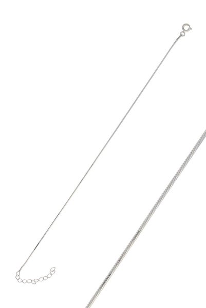 Silver Rhodium Snake Chain Bracelet Sgtl10518rodaj