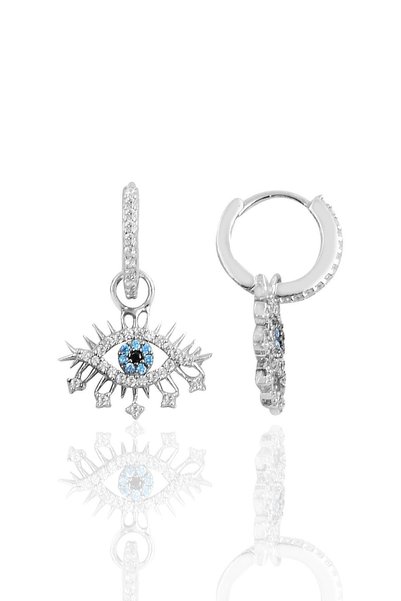 Silver Lareyn Hoop Earrings Sgtl10143Lryn