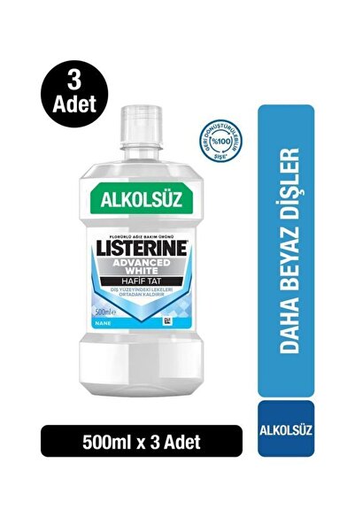 Advanced White водичка за уста со благ вкус 0.5 Lt X3