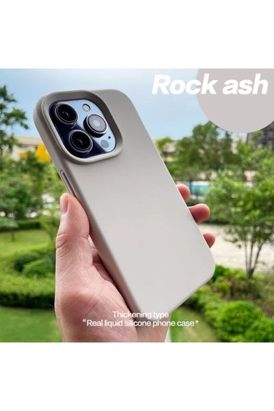 Case for iPhone 14 Pro Max Velvet Launch Soft Soft Liquid Silicone Camera Protect Cover Stone
