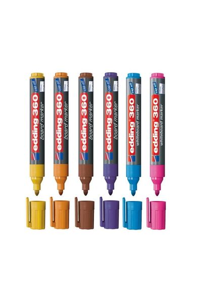 360 Whiteboard Pen 6 Color Set