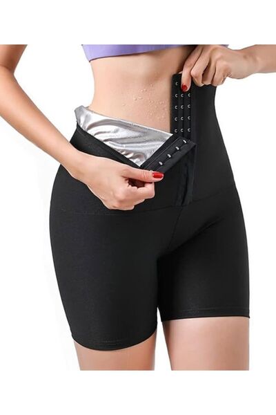 Sauna-Shorts Model High Waist Agraphed Sauna Thermal Recovery and Firming Corset Shorts