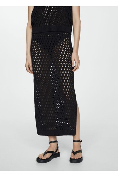 Openwork Knitted Skirt
