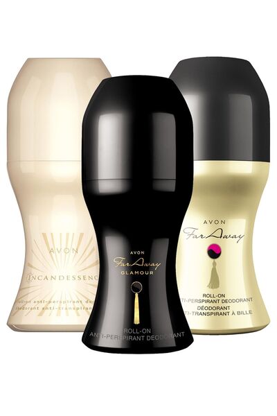 Far Away, Incandessence and Far Away Glamour Triple Female Rollon Package