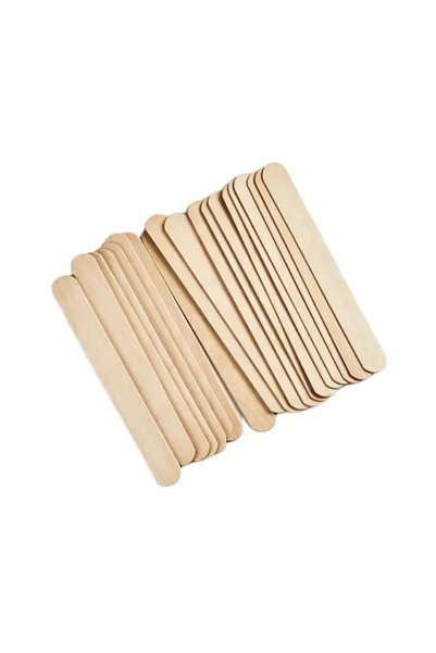 Set of 5 Waxing Spatulas - Wooden Tongue Stick