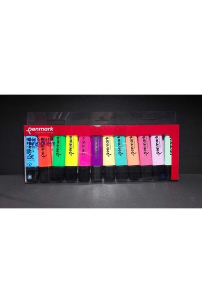 Multicolor 12 Color Highlighter Marker Set 100% Domestic Production