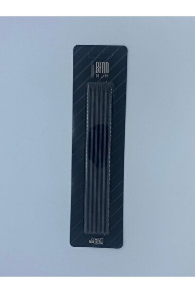 Долги метални свеќи за торта црни 20 cm сет од 6