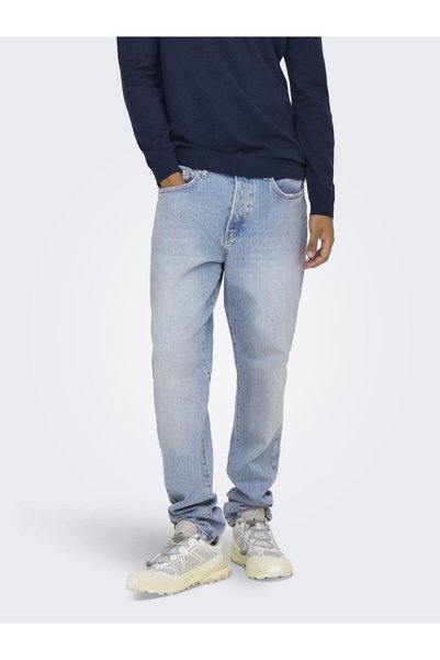 Relaxed Fit Jeans Onsyoke Mid Waist Tapered Jeans