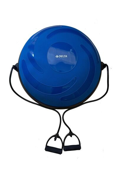 Ultra Dura-Strong нов Deluxe модел 62 Cm дијаметар Bosu топка Bosu топка алатка за баланс за пилатес (со пумпа)